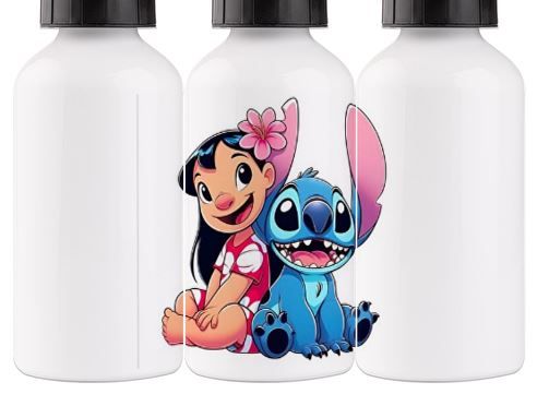 Botella de aluminio Lilo & Stitch de 600ml