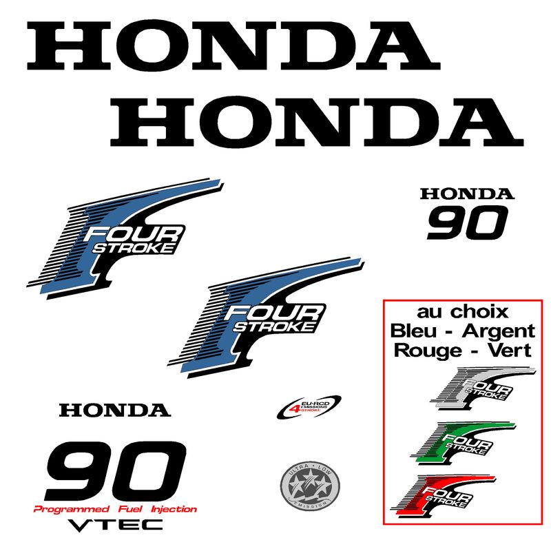 1 kit stickers HONDA 90 cv serie 2
