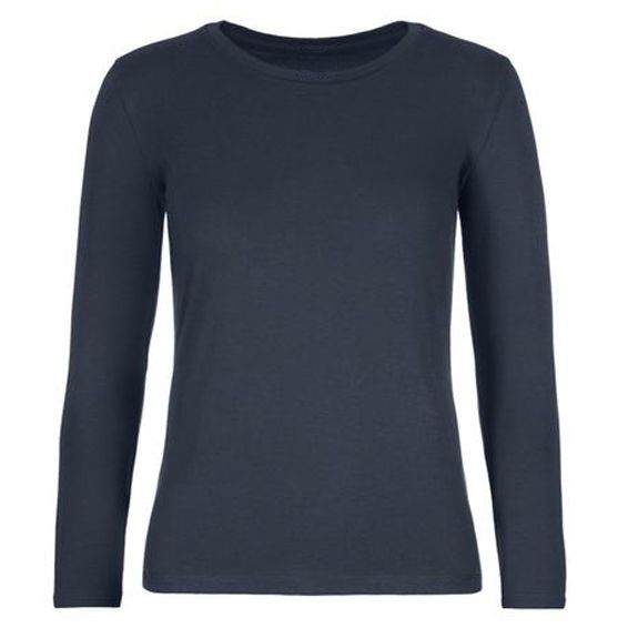 T-SHIRT 150gr 100% cot. manica lunga girocollo donna