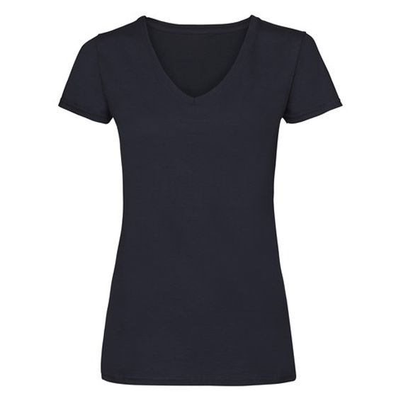 T-SHIRT 165gr 100% cot. manica corta scollo a V donna