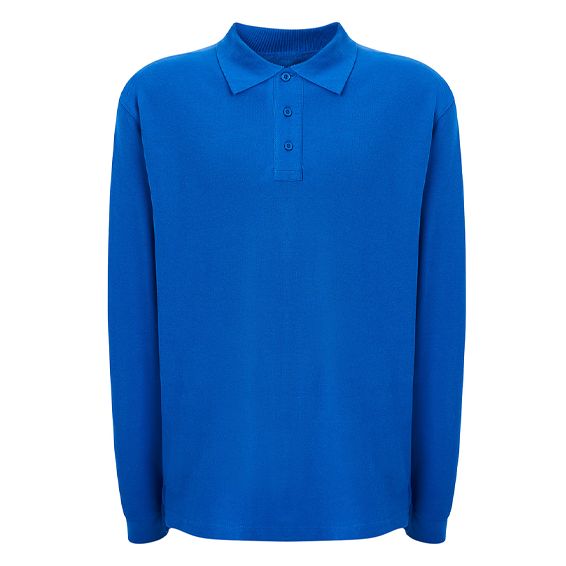 Polo manica lunga 200gr 100% cotone