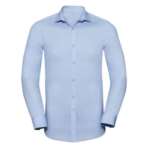 Camicia manica lunga 97% cot. 3% ea 137g/m²