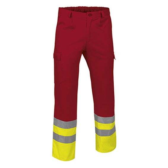 Pantalone multitasche ad alta visibilità 65%pol. 35%pol. 210g/mq
