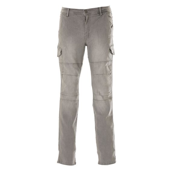Pantalone jeans elasticizzato multitasche 81%cot. 17%pol. . 2%EA 360g/mq