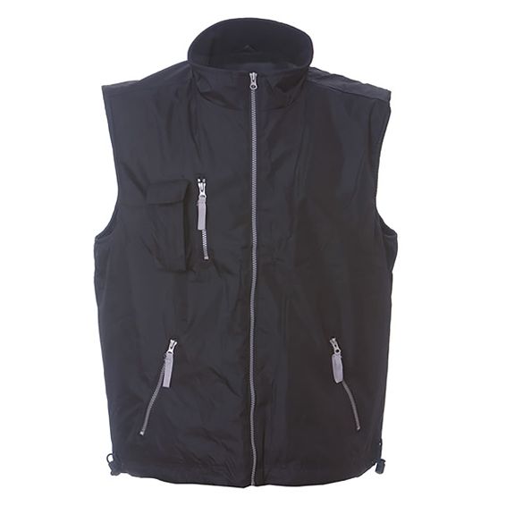 Gilet 100% poliestere pongee 200 g/m² + 260 g/m²