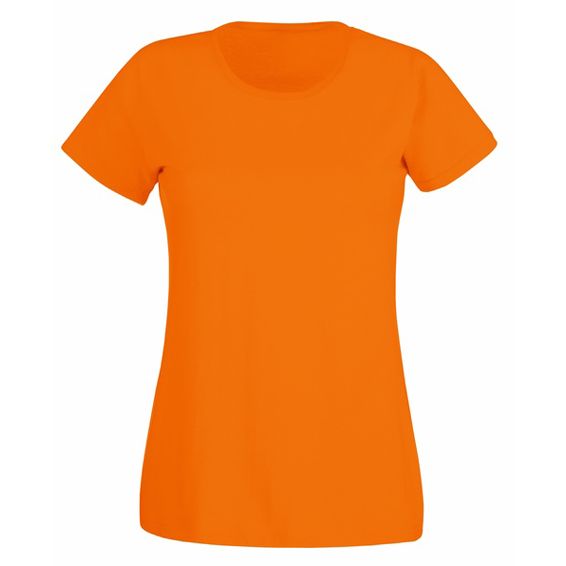T-SHIRT 150gr 100% cot. manica corta  girocollo donna