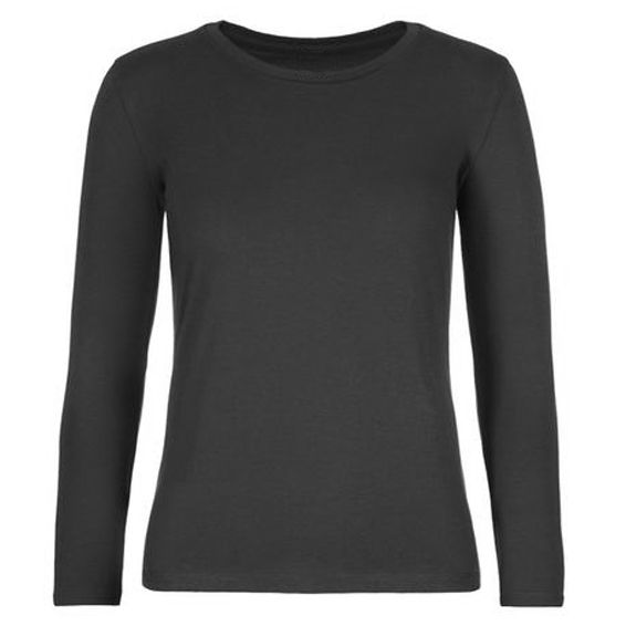 T-SHIRT 150gr 100% cot. manica lunga  girocollo donna