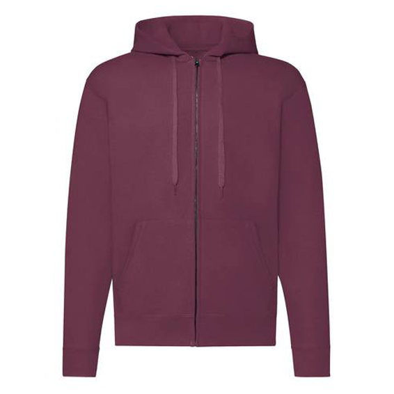 Felpa full zip con cappuccio 290 gr 65%cot. 35%pol.