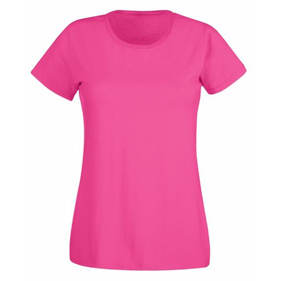 T-SHIRT 165gr 100% cot. manica corta  girocollo donna