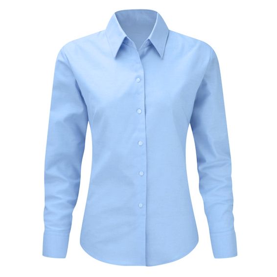 Camicia manica lunga 97%cot. 3%ea donna 137g/m²