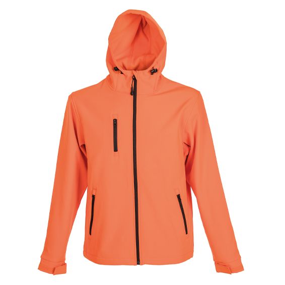 Giubbino in soft shell idrorepellente 95% pol. – 5% ea. 280 g/m².