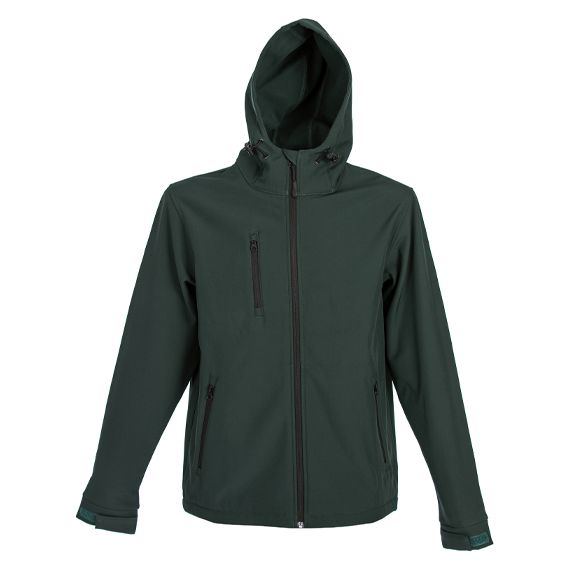 Giubbino in soft shell idrorepellente 95% pol. - 5% ea. 280 gr