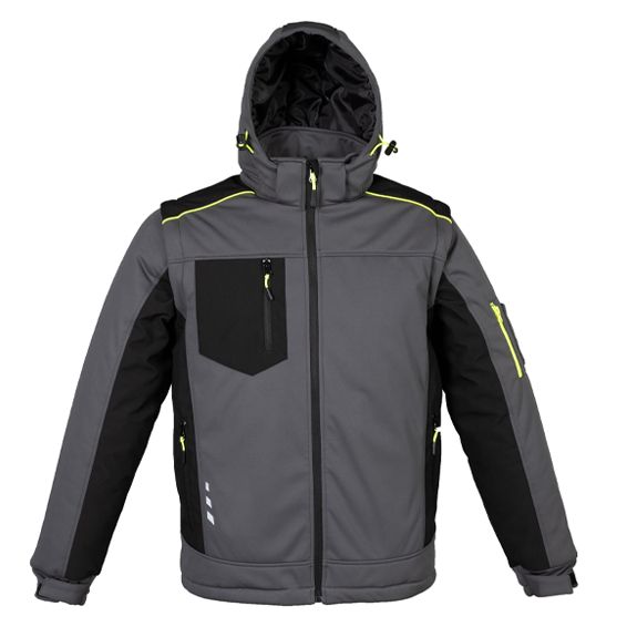 Giubbino soft shell impermeabile e imbottito 96% pol. 4% ea 320 gr+160 gr