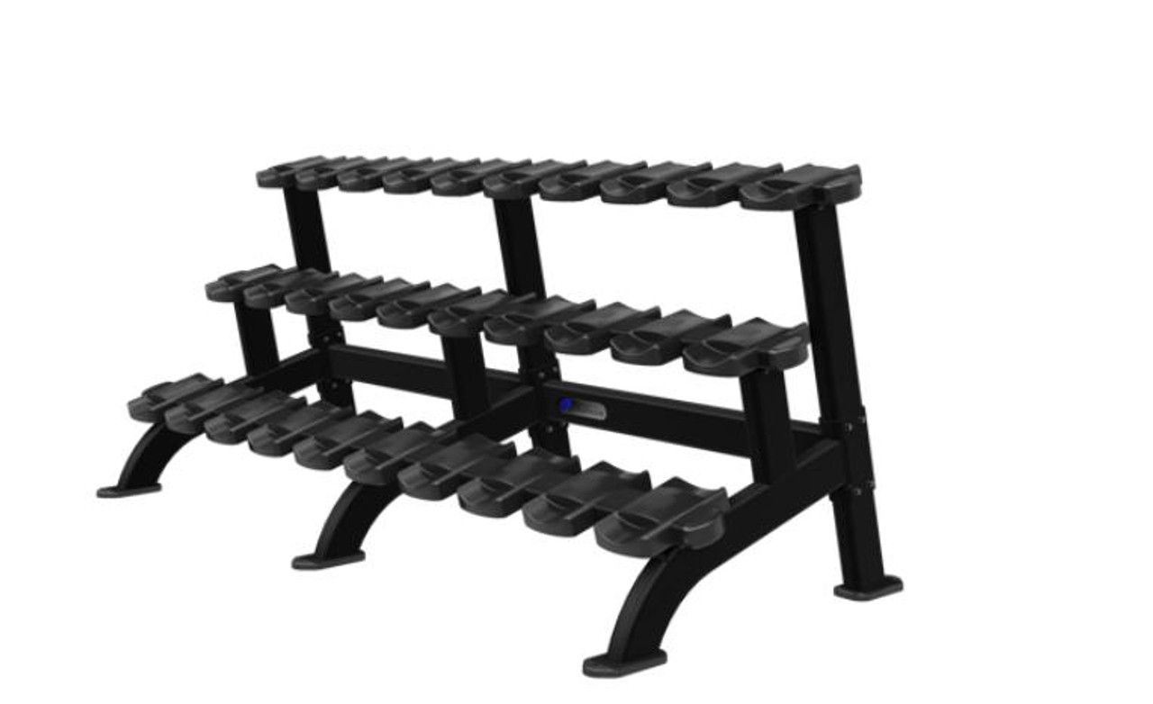 NAUTILUS TRIPLE DUMBBELL RACK (15 PAIR)