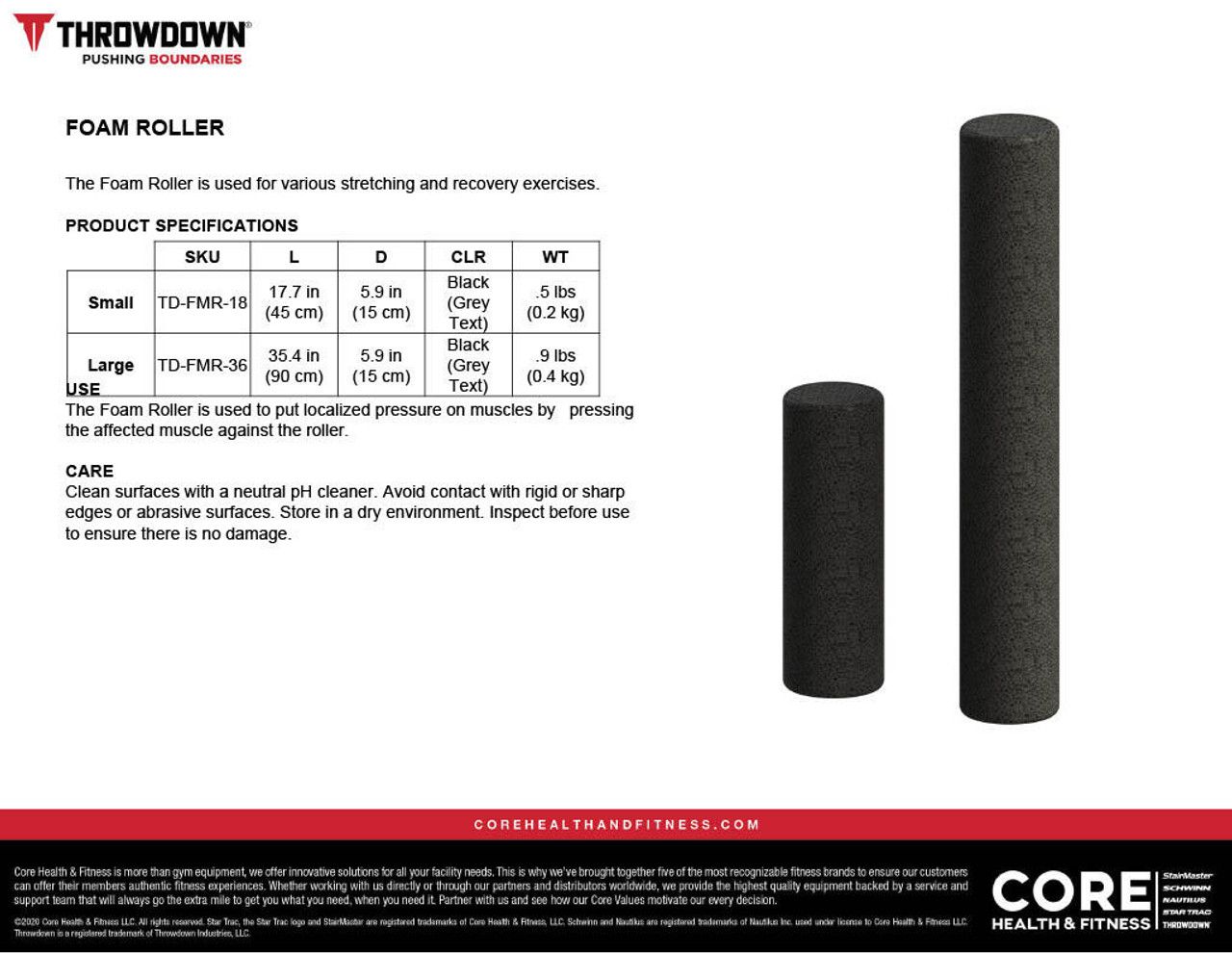 THROWDOWN FOAM ROLLERS