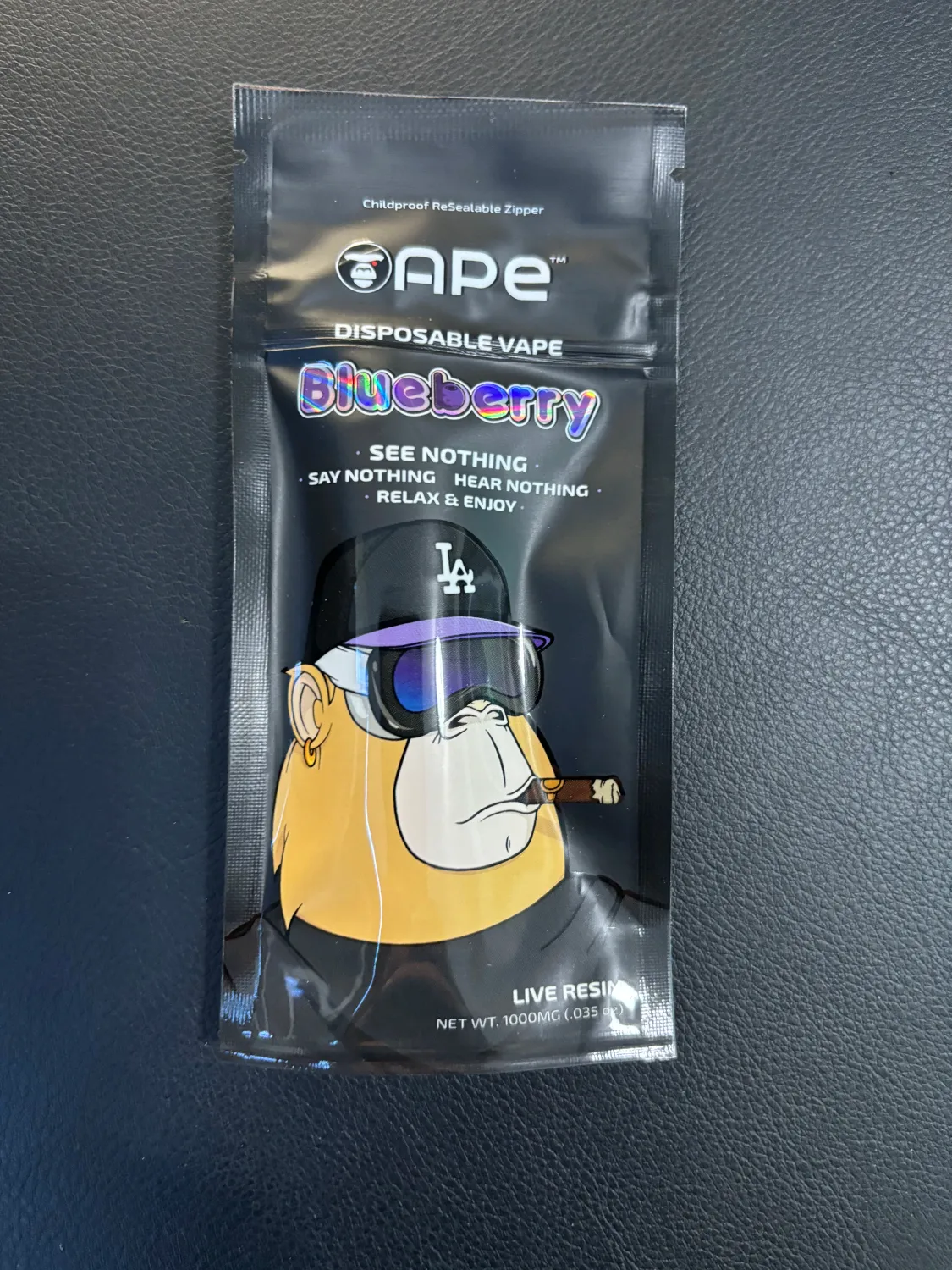 Ape - Live Resin Disposable Vape - Blueberry THCa