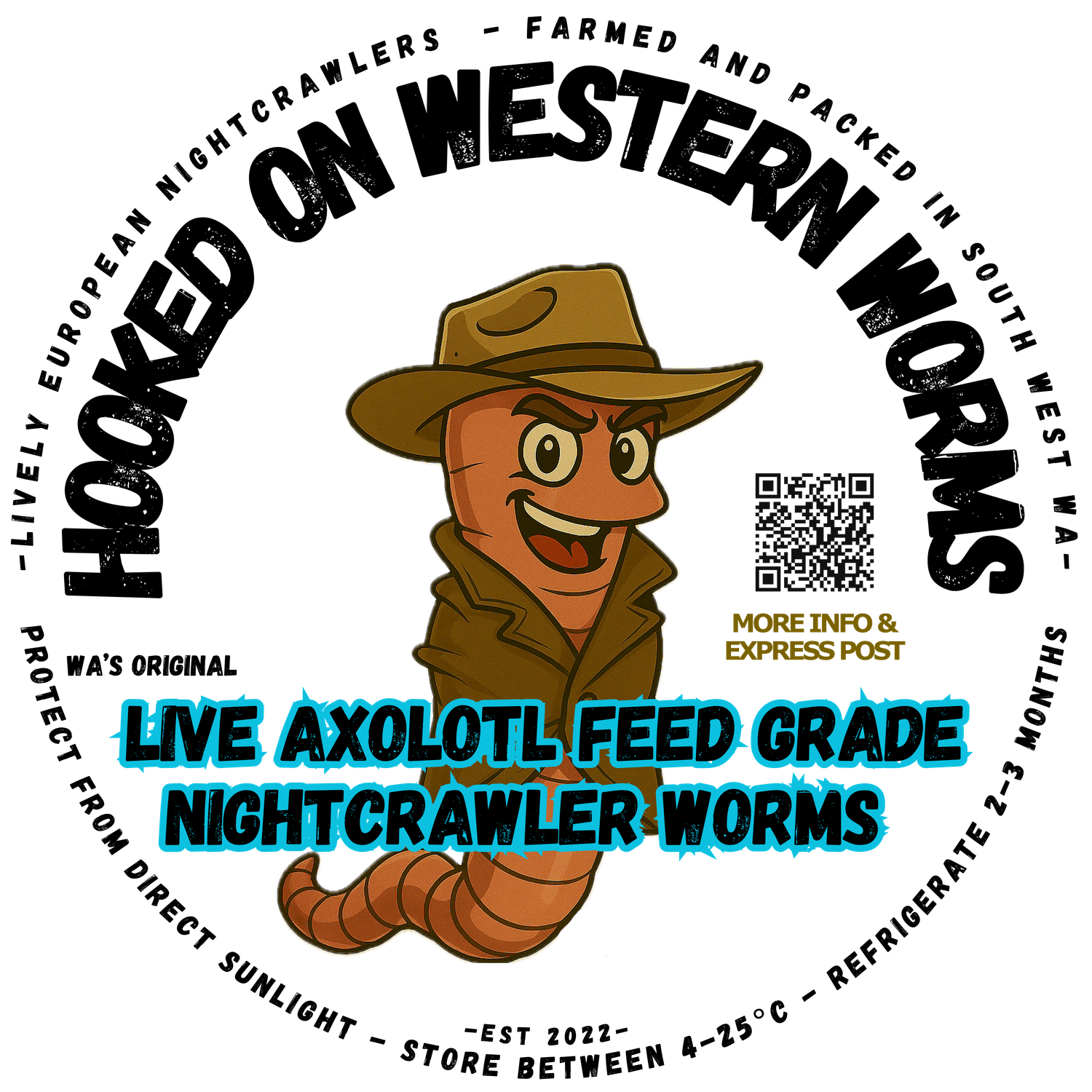 COMING SOON. Axolotl Worms, Nutrient Rich Feed Grade Nightcrawlers. These are the same as our Premium Live European Nightcrawlers (ENCs) marketed to support the loyal axolotl community.