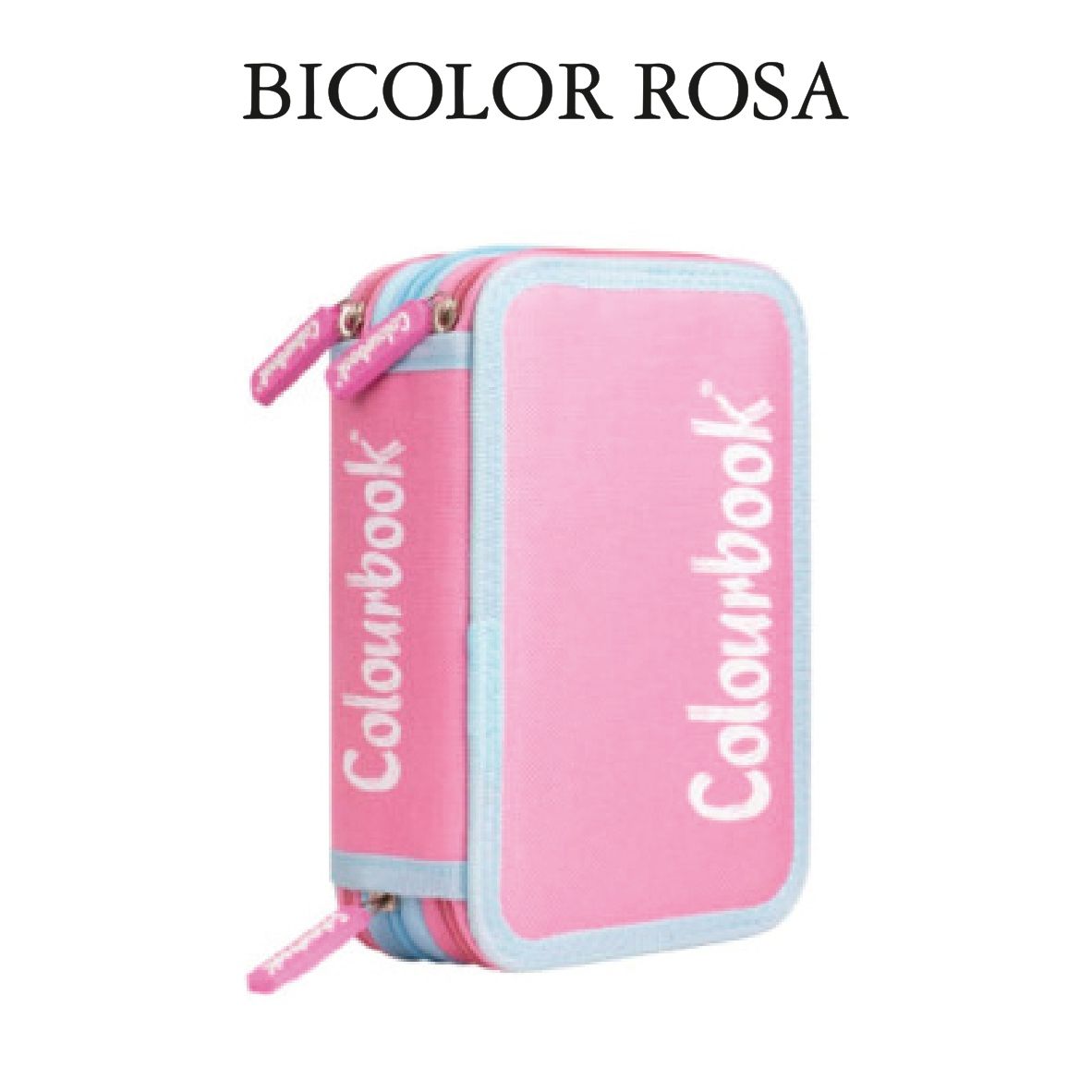 Astuccio 3 Zip Bicolor - OFFERTA