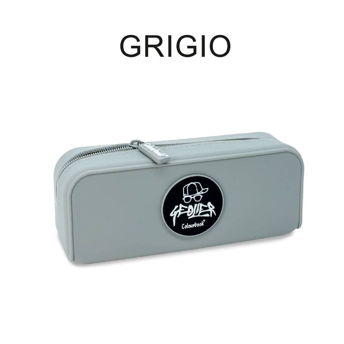 Astuccio portapenne Geolier in silicone - GRIGIO