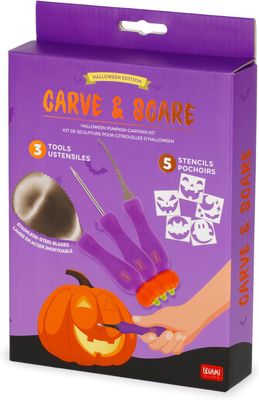 Kit per intagliare zucca di Halloween - Carve &amp; Scare - LEGAMI