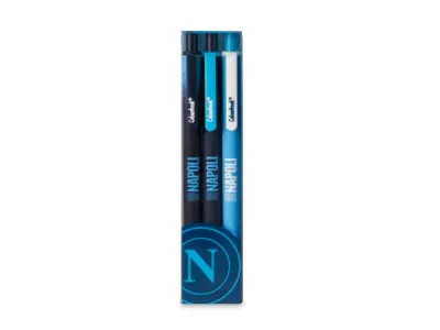 Set 3 penne a sfera SSC Napoli - COLOURBOOK