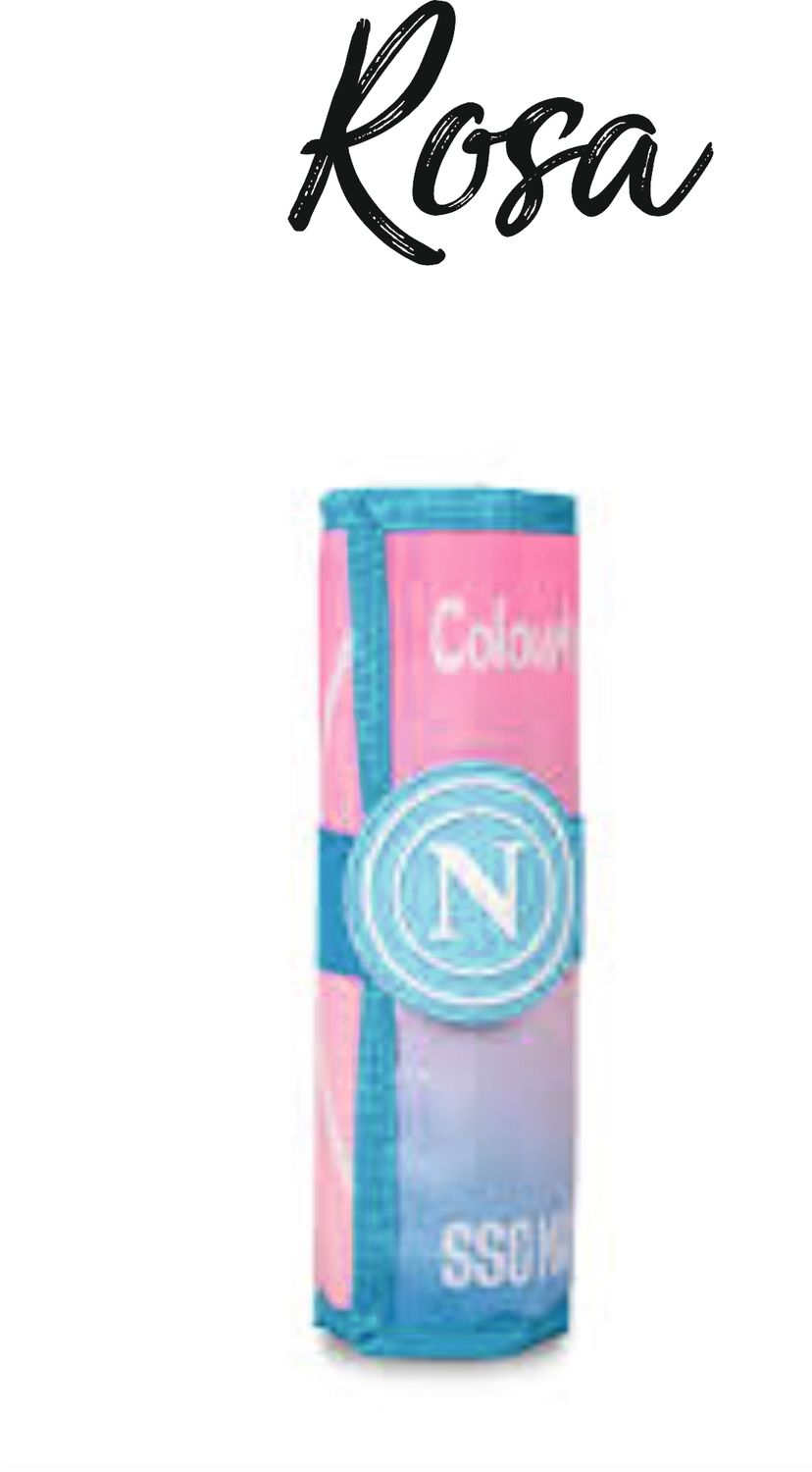 Astuccio portapastelli a rotolo SSC Napoli – 24 pastelli - COLOURBOOK
