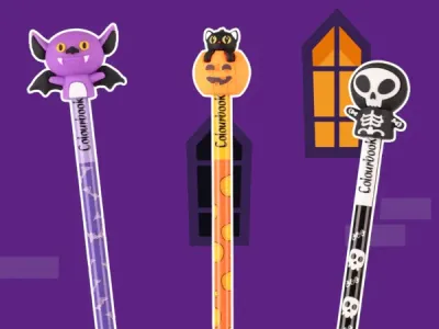 Set 3 matite Halloween - COLOURBOOK