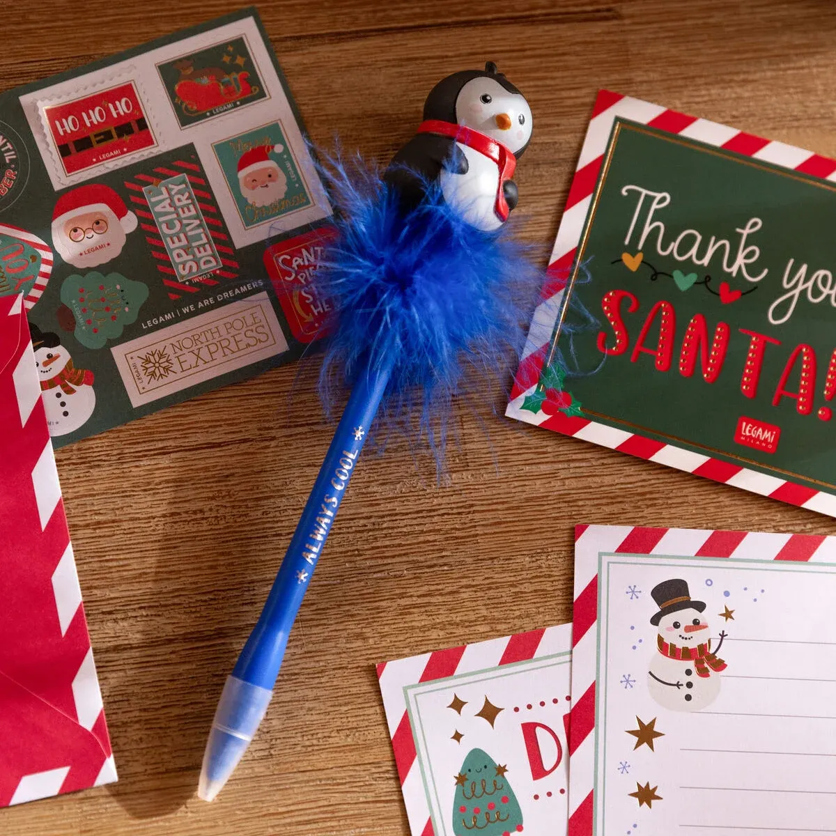 Penna a Sfera Luminosa - Penguin - Writing is Magic