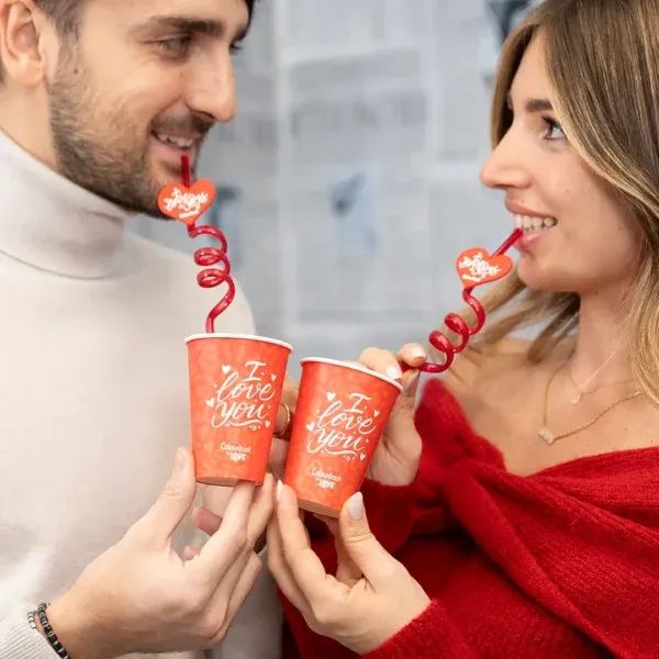 Set 4 cannucce I Love You