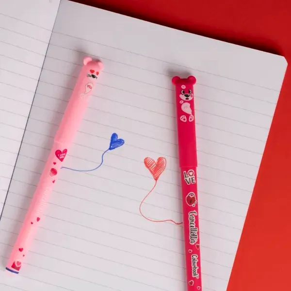 Set 2 penne gel cancellabili Cancellotte in Love