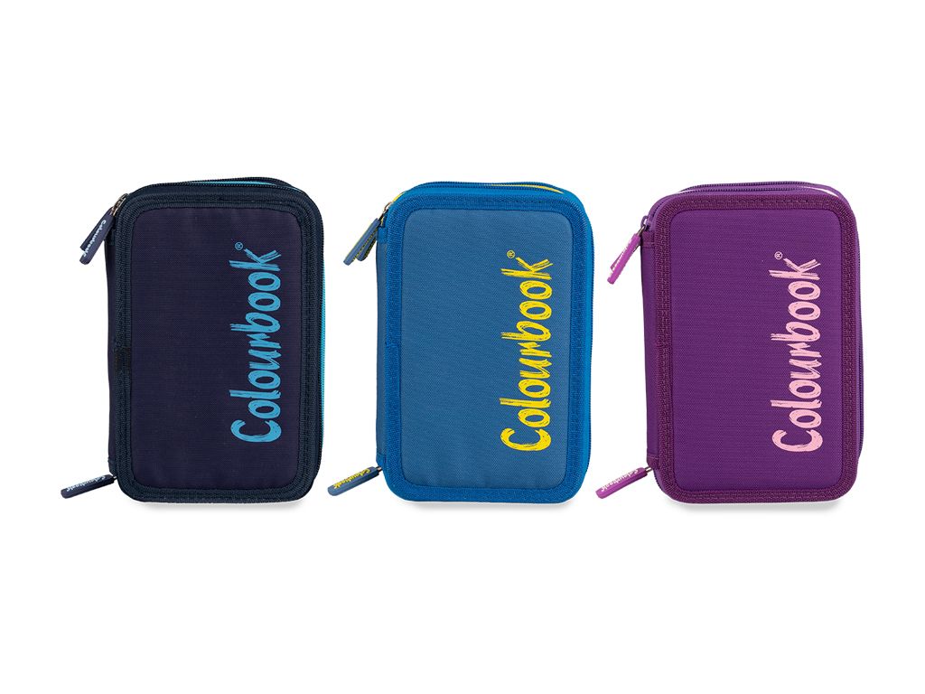 Astuccio 3 zip Bicolor