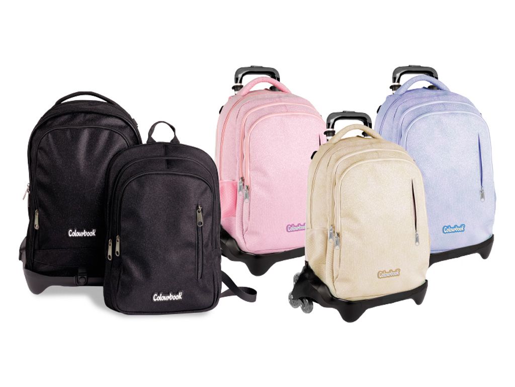Zaino Trolley Glitter Colourbook 35L Tecnico