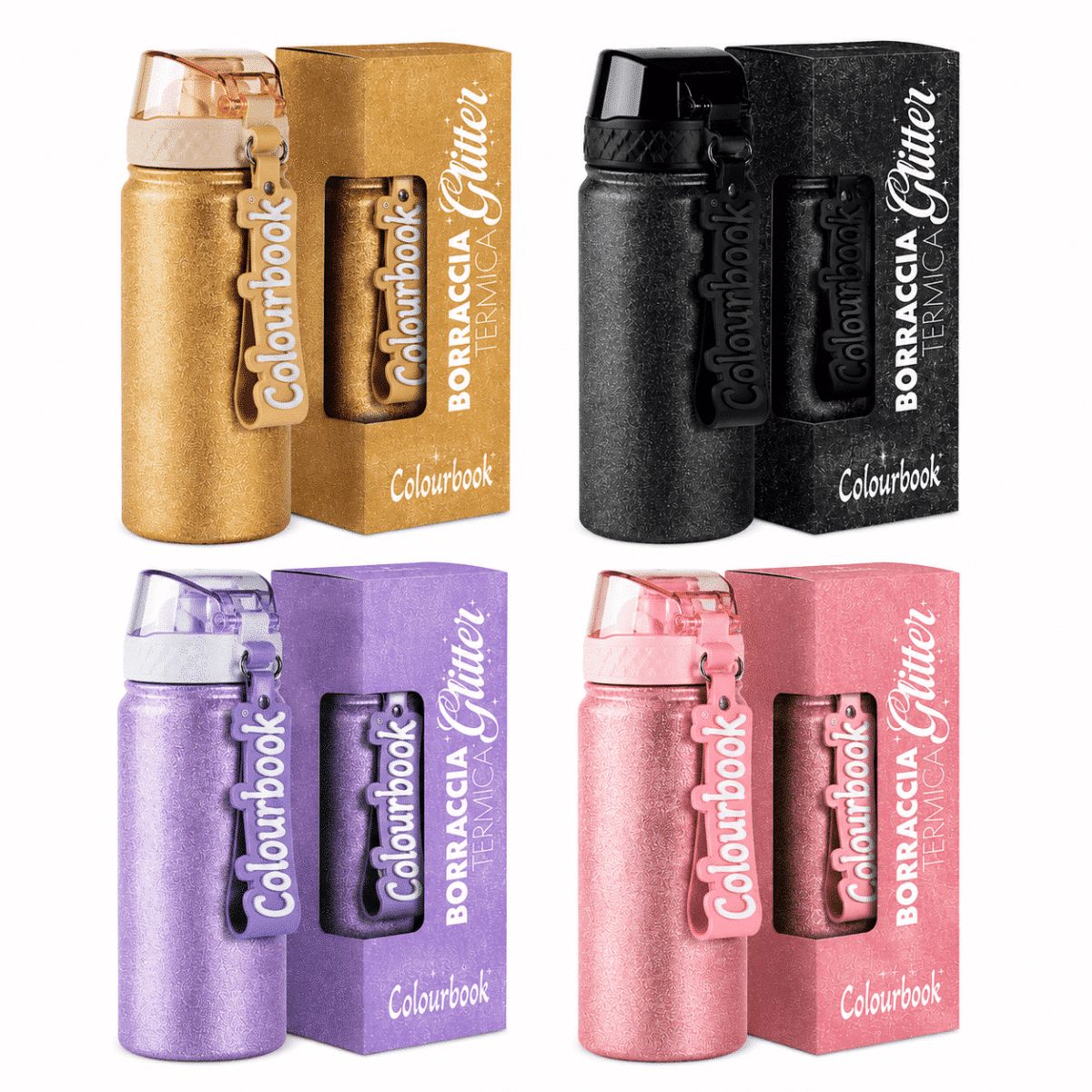 Borraccia termica Glitter 550ml