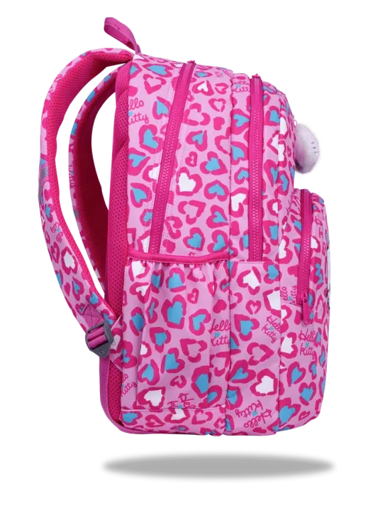 Zaino Scuola Hello Kitty Rosa | Modello Rider 2 Scomparti 27L