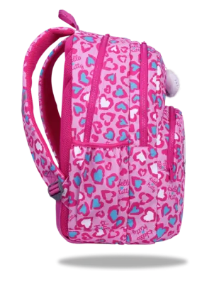 Zaino Scuola Hello Kitty Rosa | Modello Rider 2 Scomparti 27L