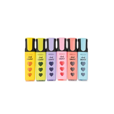 Set 6 evidenziatori liquidi Lovely Fluo – Pastel