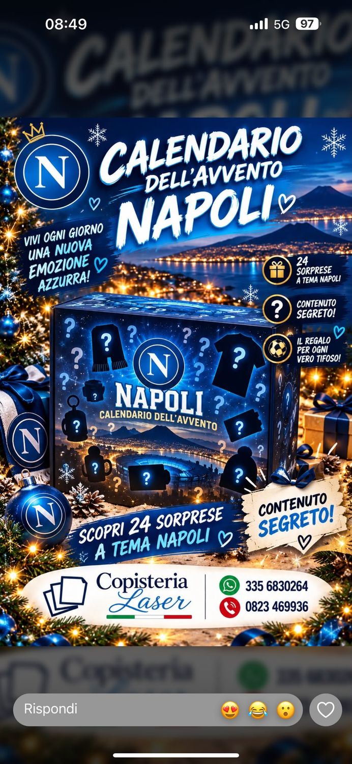 Calendario Dell'Avvento SSC Napoli 2026
