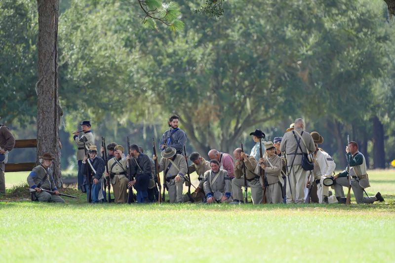 Civil War Reenactors at Rest