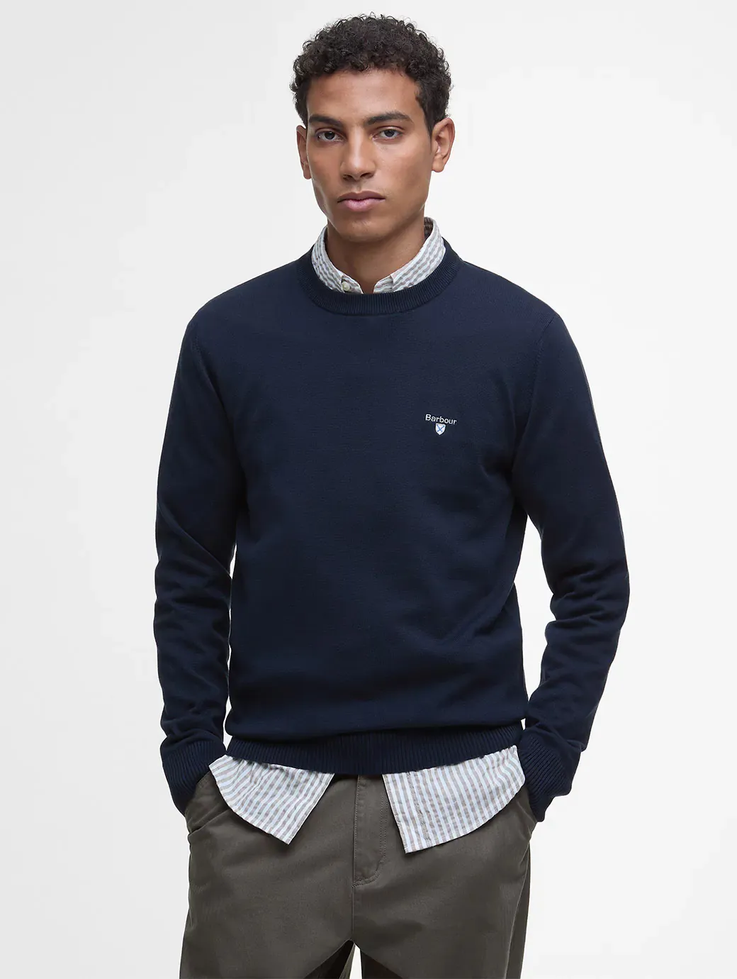 Lingwood Compact Cotton Crew Sweater