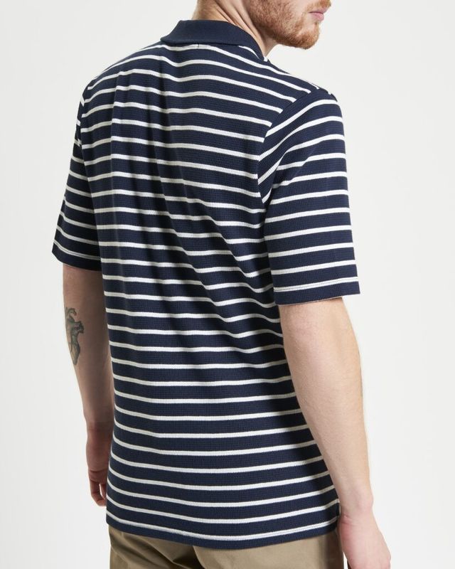 Waffle Stripe Polo