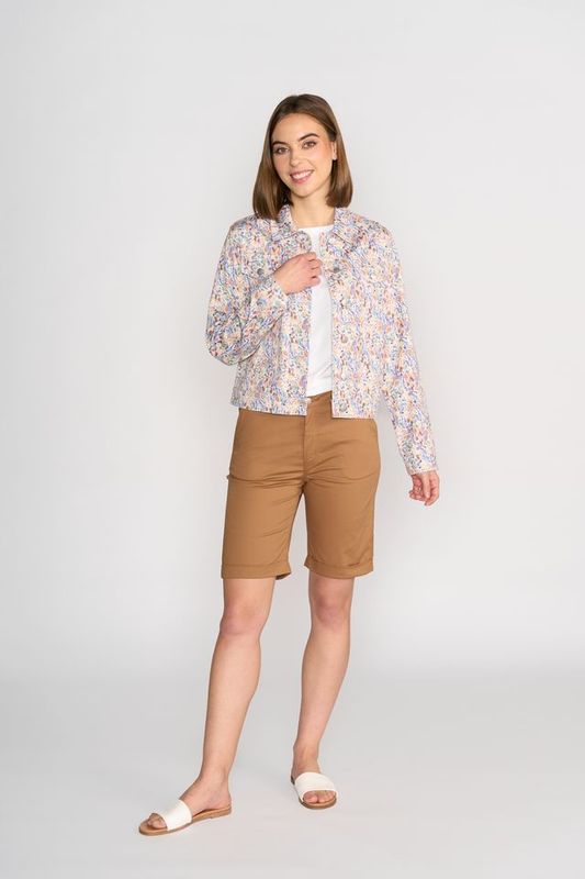 Printed Denim Jacket - 2090