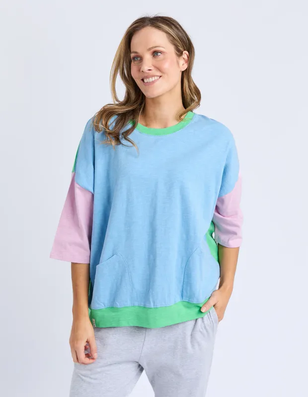 Mazie Block Stripe Sweat