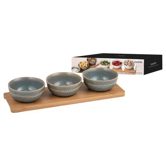 Cameo 4pk Bowl &amp; Tray Set