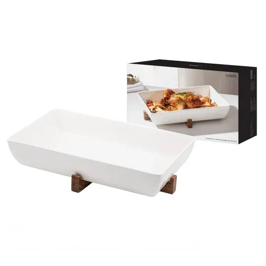Oven to table Rectangle Dish with Trivet
