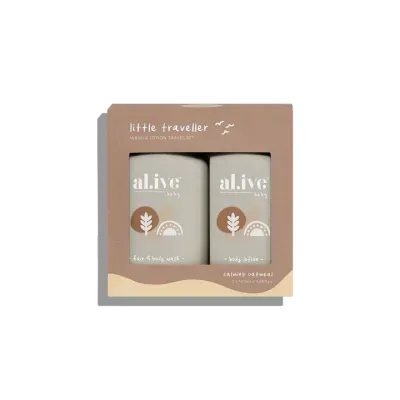 al.ive Baby - Little Traveller Set, Scent: Calming Oatmeal