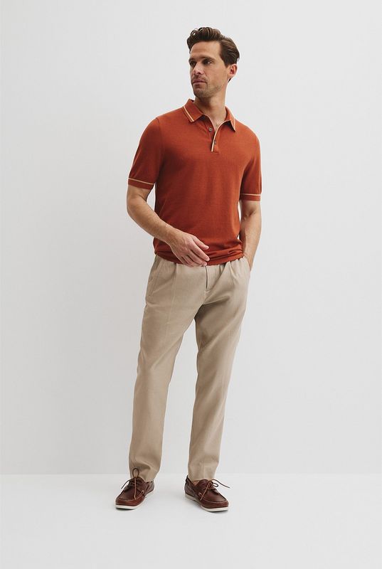 Silk Tipped Knit Polo