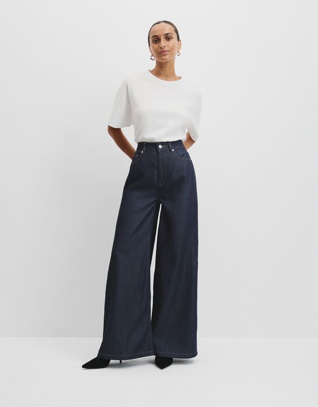 Soft Denim Wide Jean