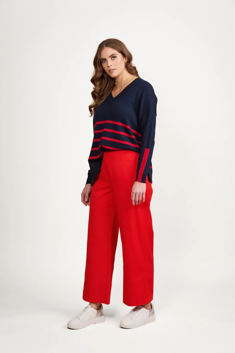 Wide Leg Ankle Grazer Pant - 5023