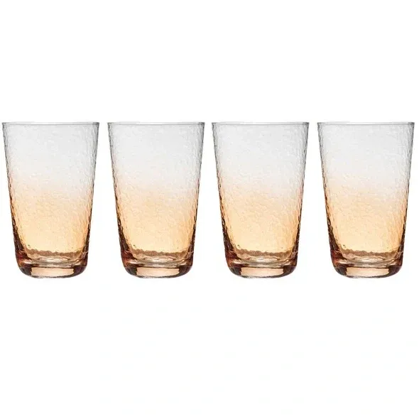 Dimpled 4pk Highball Tumbler