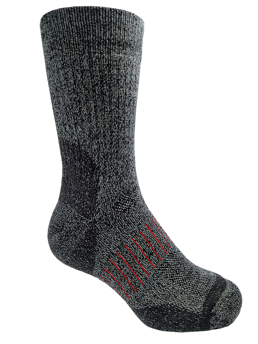 Technical Merino Crew Socks, Colour: Black Twist, Size: S